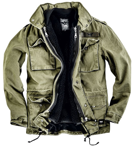 Veste d'hiver  de Black Premium by EMP - Veste Army Vintage - L à 7XL - pour Homme - olive - Black Premium by EMP