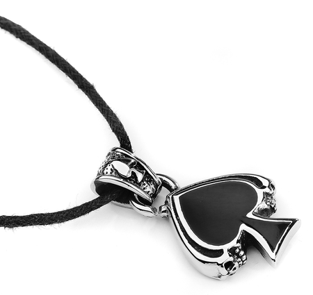 Collier  de etNox hard and heavy - Black Spade - pour Homme - couleur argent - etNox hard and heavy - View 2