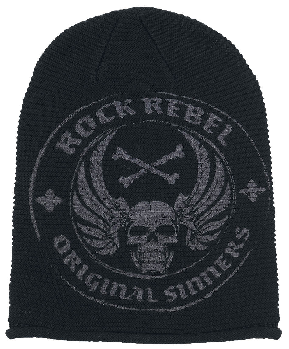 Bonnet  de Rock Rebel by EMP - pour Unisexe - noir - Rock Rebel by EMP - View 2
