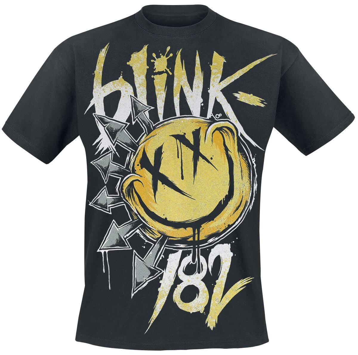 T-Shirt Manches courtes  de Blink-182 - Big Smile - S à XXL - pour Homme - noir - Blink-182