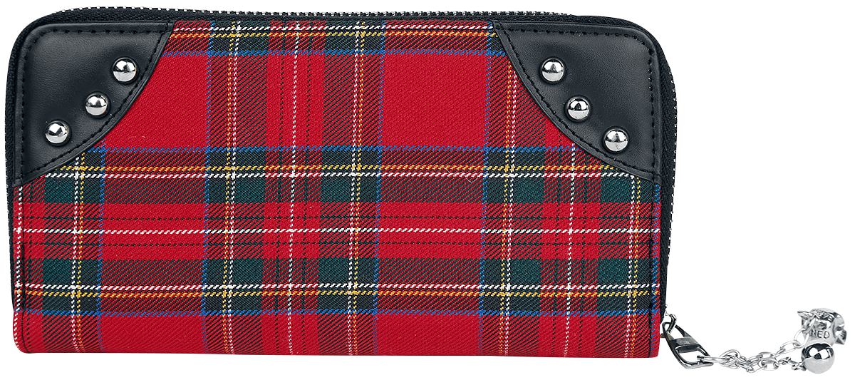 Portefeuille Gothic de Banned Alternative - Portefeuille Tartan Rouge - pour Femme - noir/rouge - Banned Alternative - View 2