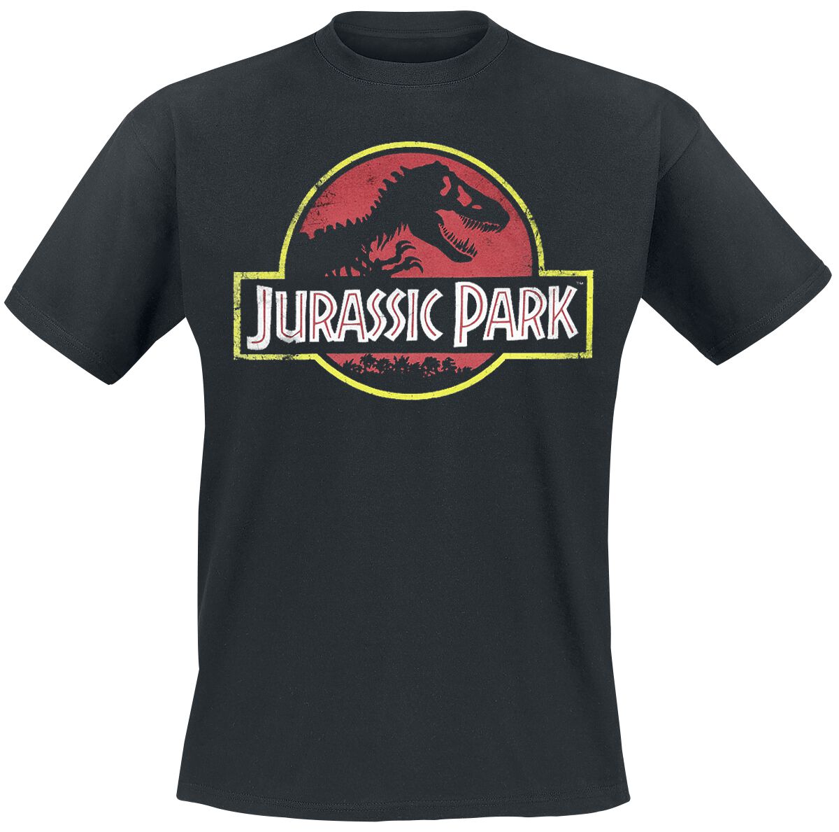 T-Shirt Manches courtes  de Jurassic Park - Logo Classique - S à 5XL - pour Homme - noir - Jurassic Park