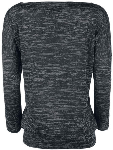 T-shirt manches longues  de RED by EMP - Fast And Loose - XS à 3XL - pour Femme - noir/gris - RED by EMP - View 2