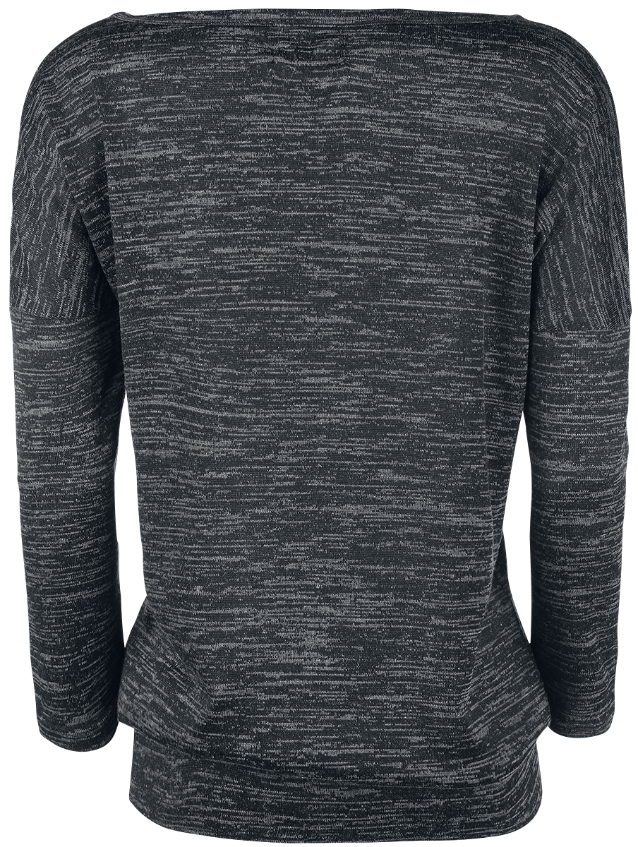 T-shirt manches longues  de RED by EMP - Fast And Loose - XS à 3XL - pour Femme - noir/gris - RED by EMP - View 2