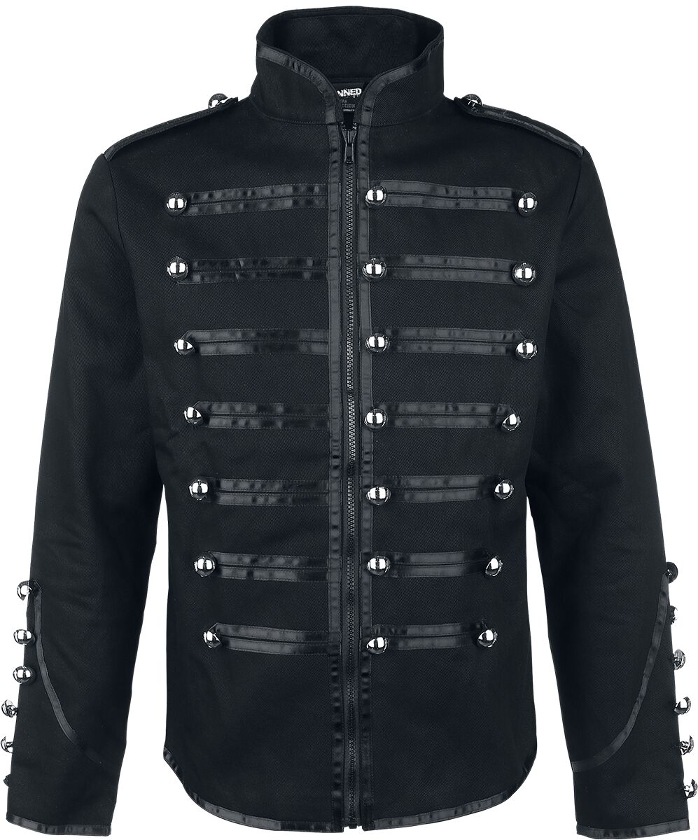 Veste d'uniforme Gothic de Banned Alternative - Veste De Style Officier - S à 5XL - pour Homme - noir - Banned Alternative