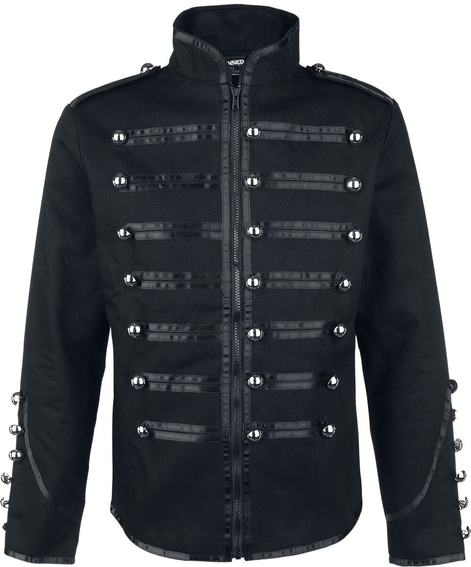 Veste d'uniforme Gothic de Banned Alternative - Veste De Style Officier - S à 5XL - pour Homme - noir - Banned Alternative