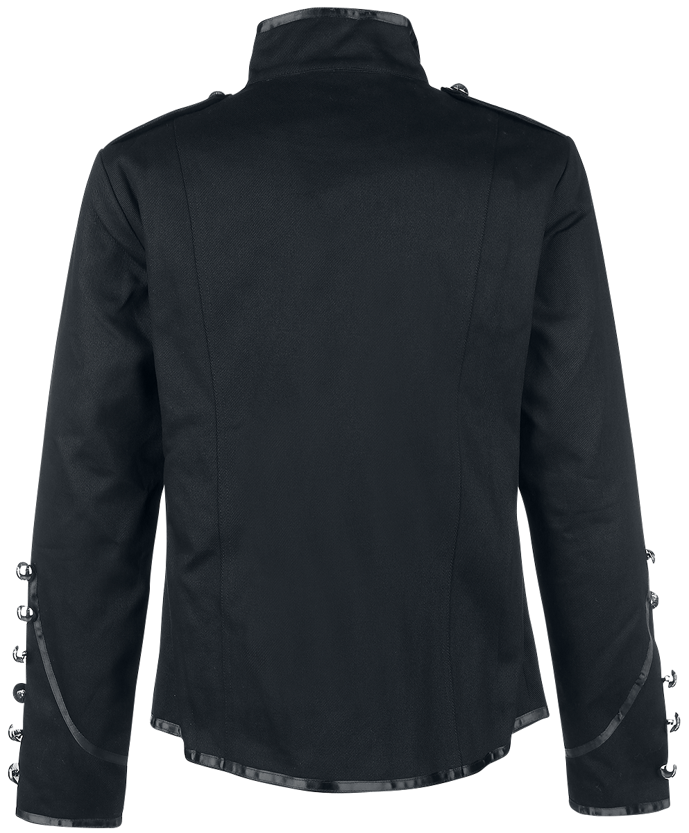 Veste d'uniforme Gothic de Banned Alternative - Veste De Style Officier - S à 5XL - pour Homme - noir - Banned Alternative - View 2