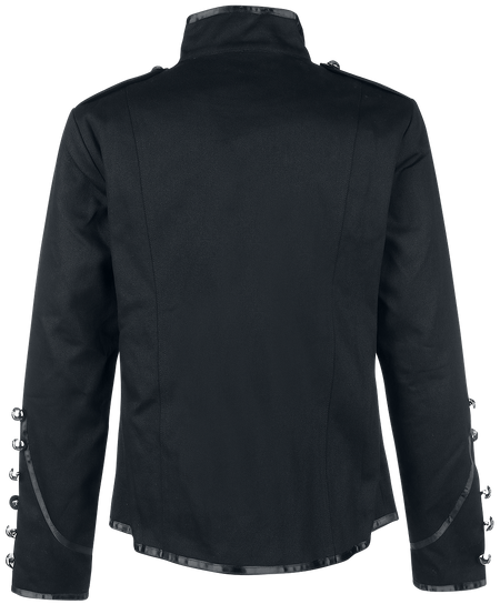 Veste d'uniforme Gothic de Banned Alternative - Veste De Style Officier - S à 5XL - pour Homme - noir - Banned Alternative - View 2