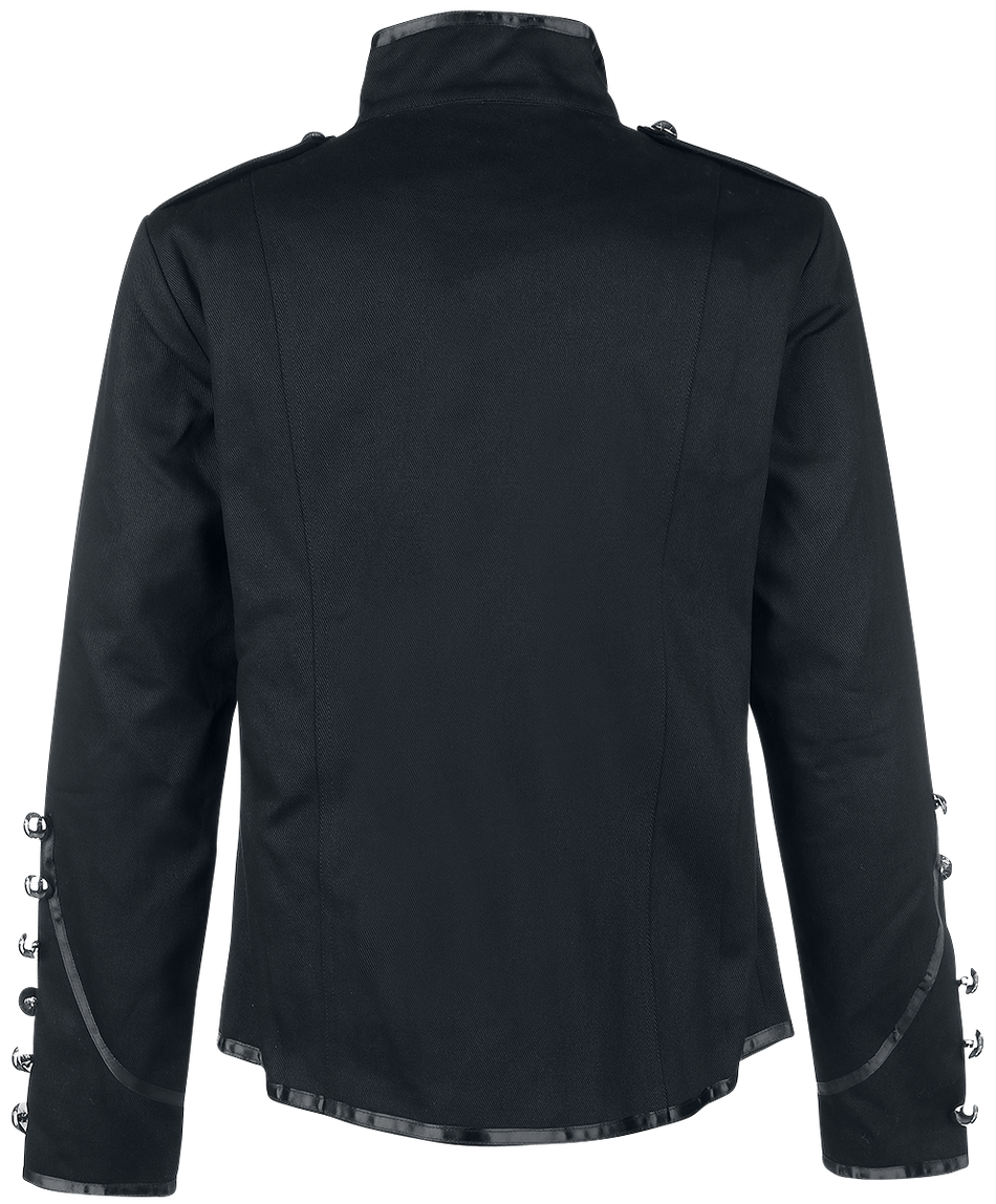 Veste d'uniforme Gothic de Banned Alternative - Veste De Style Officier - S à 5XL - pour Homme - noir - Banned Alternative - View 2