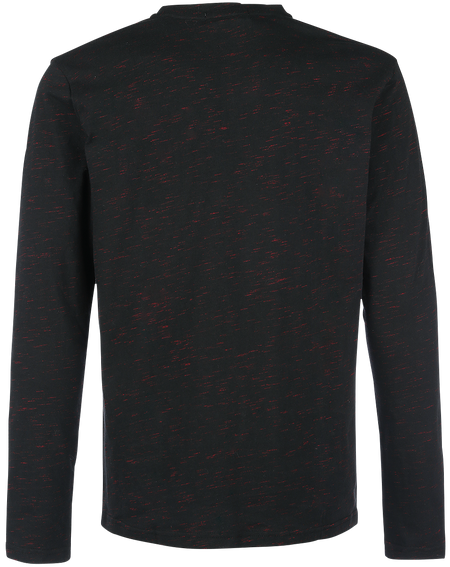 T-shirt manches longues  de Black Premium by EMP - Through The Glass - S à 5XL - pour Homme - noir/rouge - Black Premium by EMP - View 2