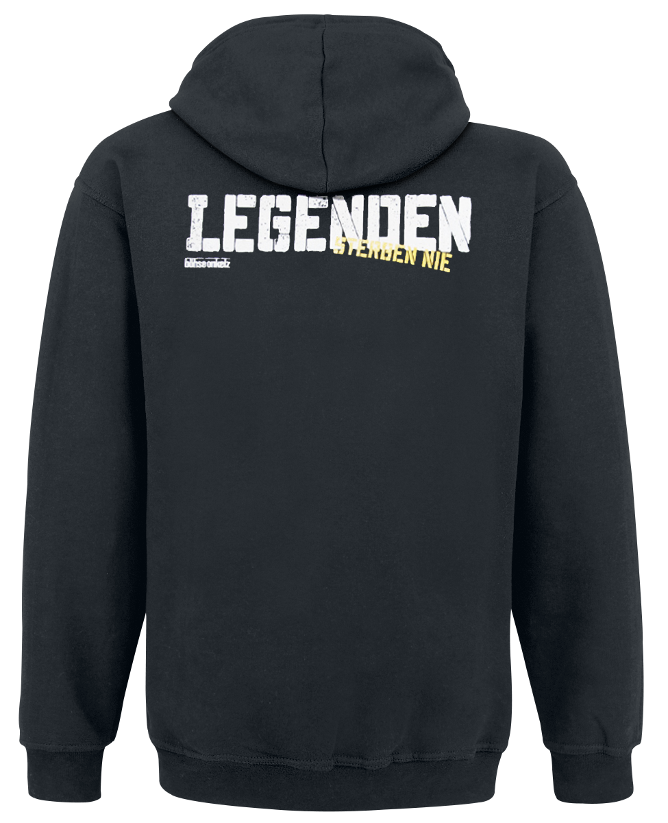 Sweat-shirt à capuche  de Böhse Onkelz - Helden - S à XXL - pour Homme - noir - Böhse Onkelz - View 2