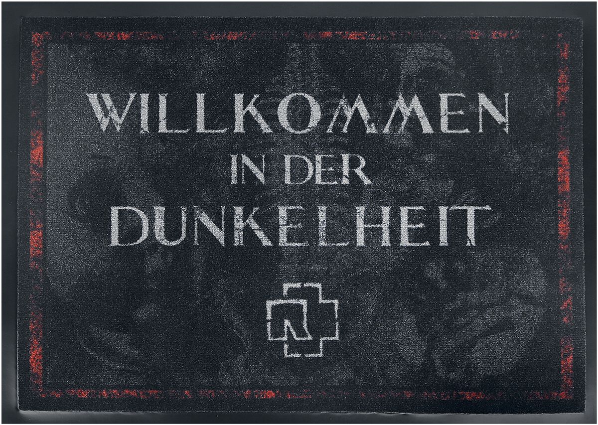 Paillasson  de Rammstein - Willkommen In Der Dunkelheit - pour Unisexe - gris foncé/rouge - Rammstein