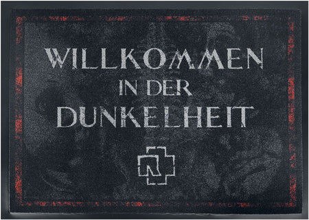 Paillasson  de Rammstein - Willkommen In Der Dunkelheit - pour Unisexe - gris foncé/rouge - Rammstein