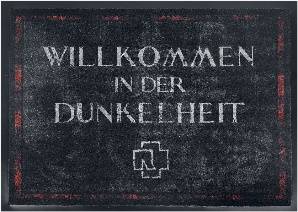 Paillasson  de Rammstein - Willkommen In Der Dunkelheit - pour Unisexe - gris foncé/rouge - Rammstein