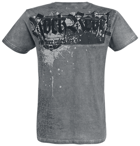 T-Shirt Manches courtes  de Rock Rebel by EMP - Heavy Soul - S à XXL - pour Homme - gris - Rock Rebel by EMP - View 2