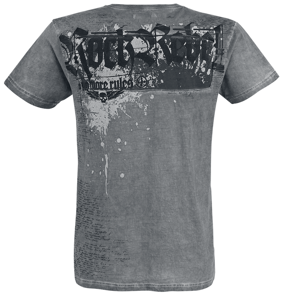 T-Shirt Manches courtes  de Rock Rebel by EMP - Heavy Soul - S à XXL - pour Homme - gris - Rock Rebel by EMP - View 2