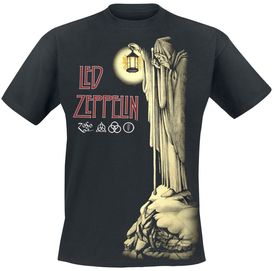 T-Shirt Manches courtes  de Led Zeppelin - Hermit - M à XXL - pour Homme - noir - Led Zeppelin