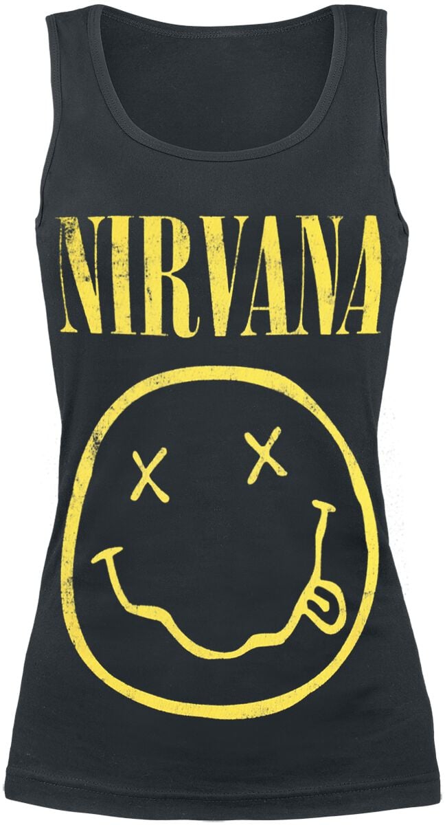 Top  de Nirvana - Logo - S à XL - pour Femme - noir - Nirvana