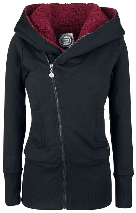 Sweat-shirt zippé à capuche  de RED by EMP - Closer - XS à 5XL - pour Femme - noir - RED by EMP