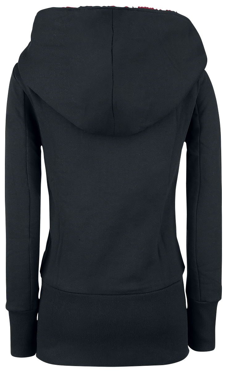 Sweat-shirt zippé à capuche  de RED by EMP - Closer - S à 5XL - pour Femme - noir - RED by EMP - View 2