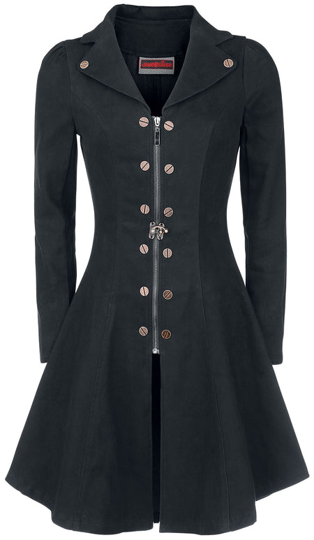 Manteau court Gothic de Jawbreaker - Manteau Lovely - S à 4XL - pour Femme - noir - Jawbreaker
