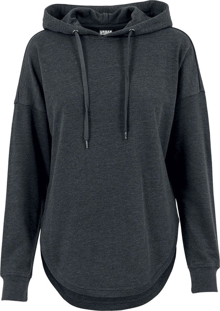Sweat-shirt à capuche  de Urban Classics - Ladies Oversized Terry Hoody - XS à S - pour Femme - gris chiné - Urban Classics