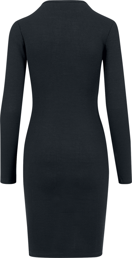 Robe courte  de Urban Classics - Robe Pull - XS à XL - pour Femme - noir - Urban Classics - View 2