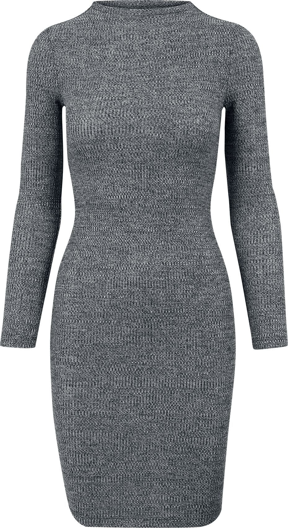 Robe courte  de Urban Classics - Robe Pull - XS à L - pour Femme - anthracite - Urban Classics
