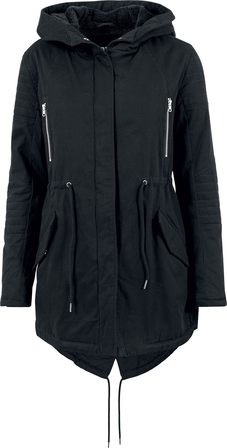 Manteau d'hiver  de Urban Classics - Parka Femme Doublée Sherpa - XS à 3XL - pour Femme - noir - Urban Classics