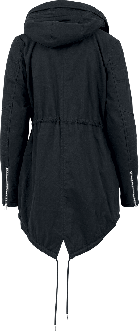Manteau d'hiver  de Urban Classics - Parka Femme Doublée Sherpa - XS à 3XL - pour Femme - noir - Urban Classics - View 2