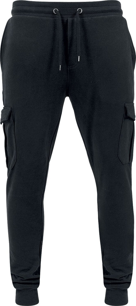 Bas de survêtement  de Urban Classics - Jogging Cargo Moulant - S à 4XL - pour Homme - noir - Urban Classics