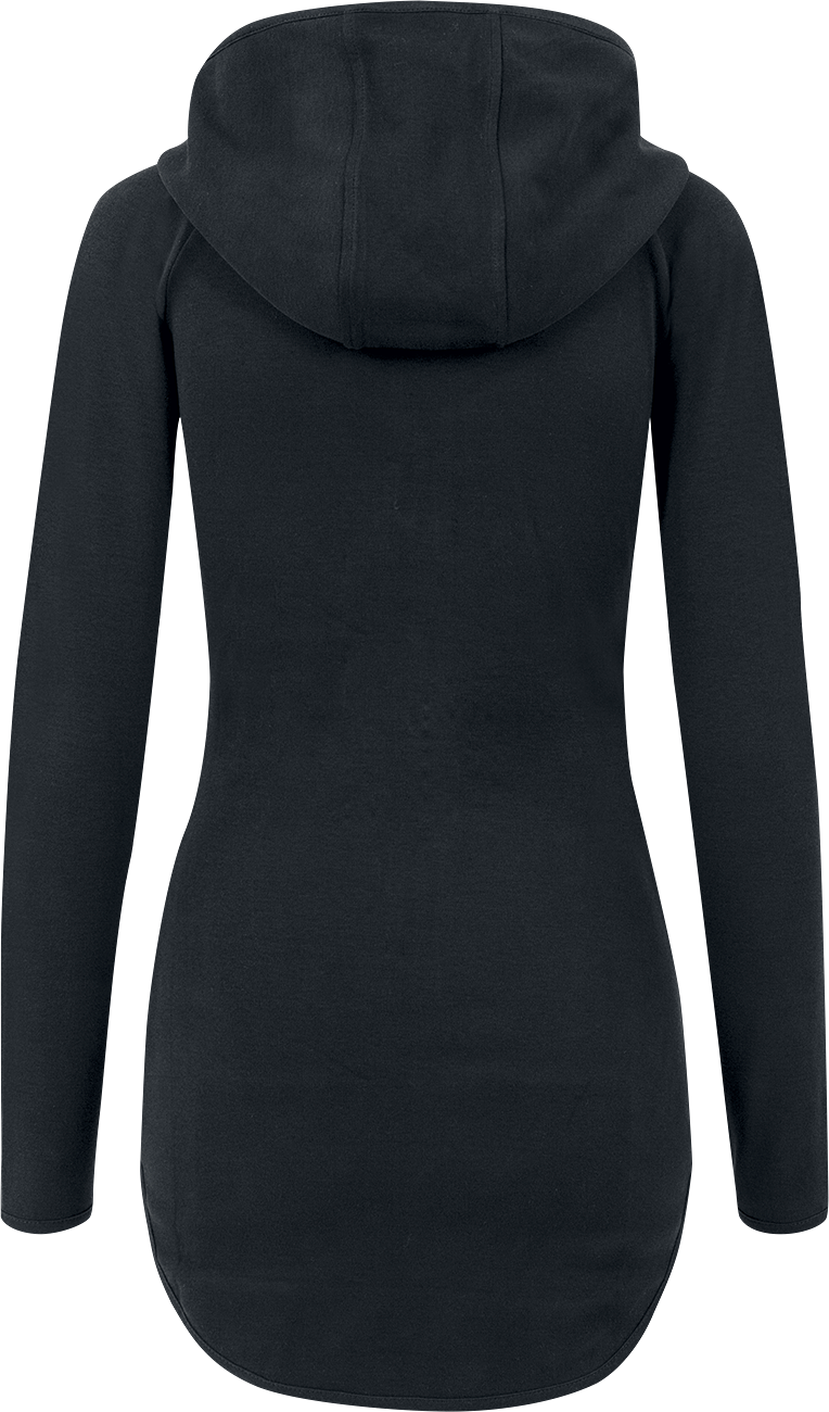 Sweat-shirt zippé à capuche  de Urban Classics - Ladies Athletic Interlock Zip Hoodie - XS à S - pour Femme - noir - Urban Classics - View 2