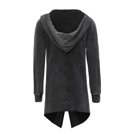 Sweat-shirt zippé à capuche  de Forplay - Sweat Vintage Avec Zip Asymétrique - S à XXL - pour Femme - noir - Forplay - View 2