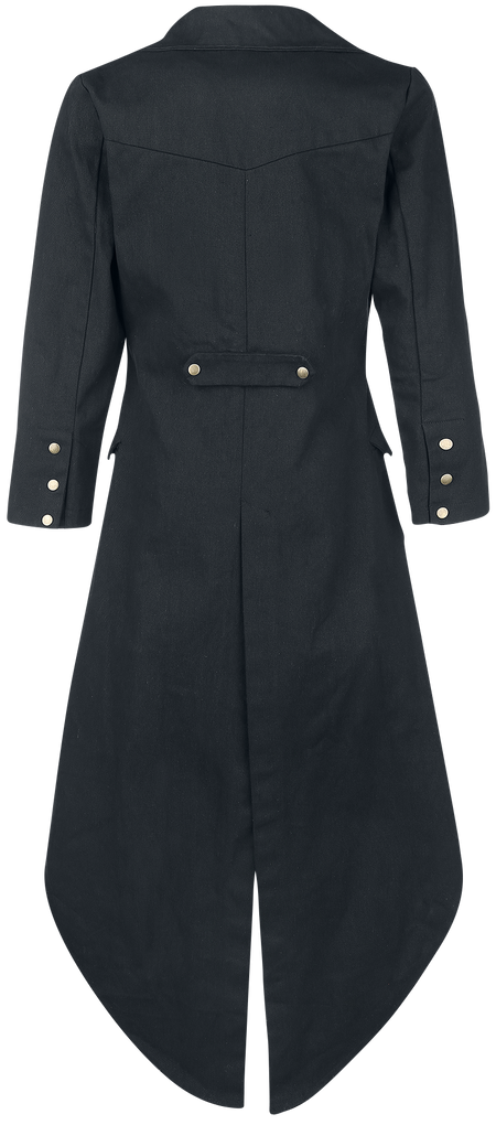 Manteau militaire Gothic de Banned Alternative - Veste Queue De Pie - M à 4XL - pour Homme - noir - Banned Alternative - View 2