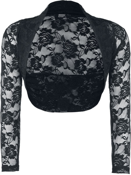 Boléro Gothic de Banned Alternative - Lace Bolero - S à L - pour Femme - noir - Banned Alternative