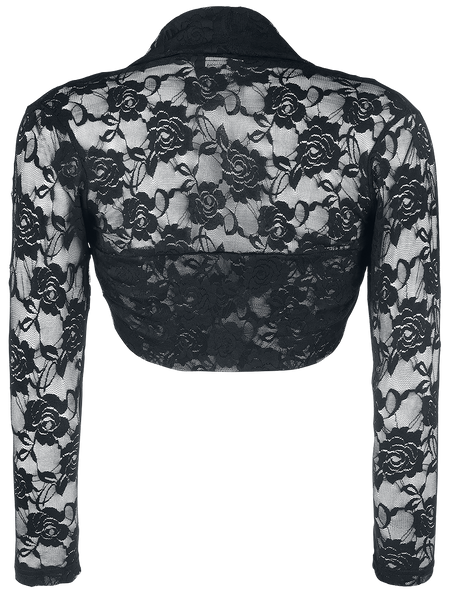 Boléro Gothic de Banned Alternative - Lace Bolero - S à XL - pour Femme - noir - Banned Alternative - View 2
