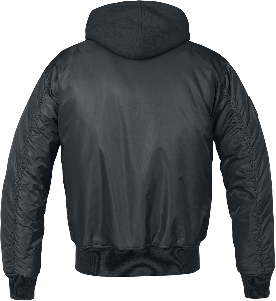 Bomber Rockabilly de Brandit - Veste À Capuche Chaude MA1 - S à 5XL - pour Homme - noir - Brandit - View 2