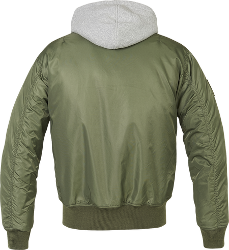 Bomber Rockabilly de Brandit - Veste À Capuche Chaude MA1 - S à 4XL - pour Homme - olive - Brandit - View 2