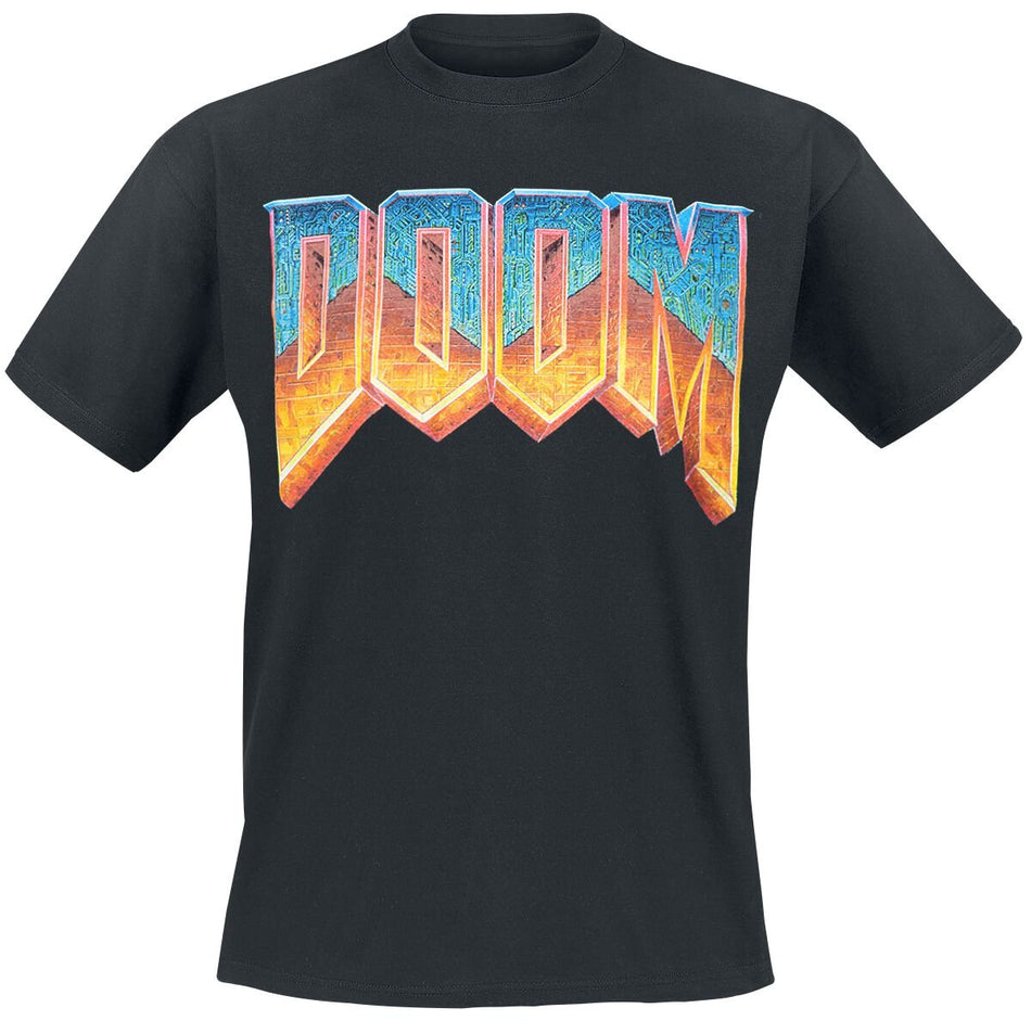 T-Shirt Manches courtes Gaming de Doom - Logo - S à XXL - pour Homme - noir - Doom