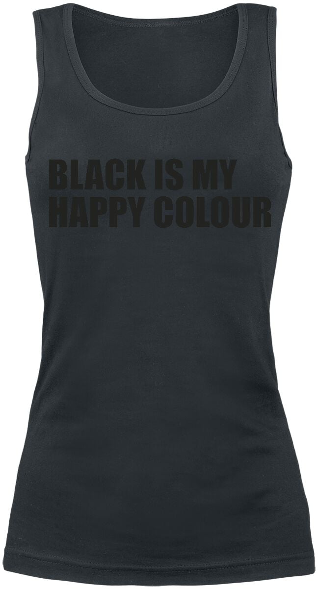 Top Fun de Slogans - Black Is My Happy Colour - S à XXL - pour Femme - noir - Slogans