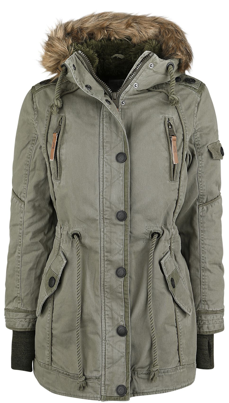 Veste d'hiver  de Brandit - Parka Femme Saby - S à XXL - pour Femme - olive - Brandit