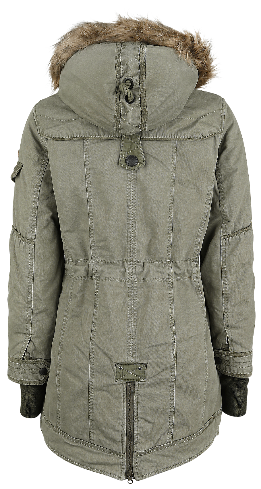 Manteau d'hiver  de Brandit - Parka Femme Saby - S - pour Femme - olive - Brandit - View 2