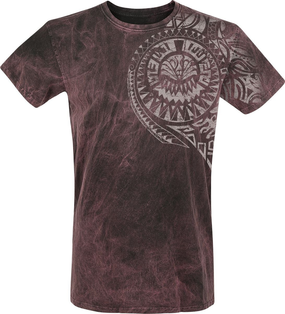 T-Shirt Manches courtes  de Outer Vision - Burned Magic - S à 4XL - pour Homme - bordeaux - Outer Vision