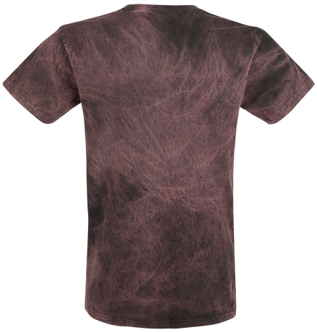 T-Shirt Manches courtes  de Outer Vision - Burned Magic - M à 4XL - pour Homme - bordeaux - Outer Vision - View 2