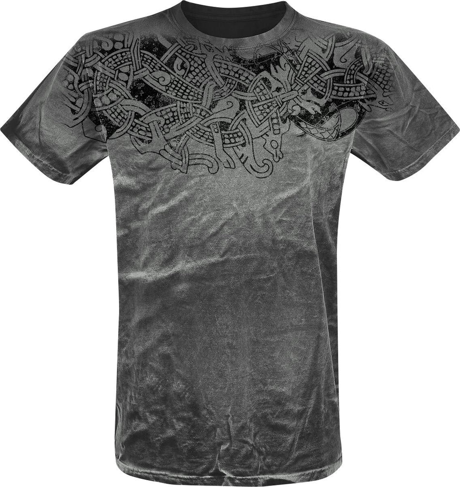 T-Shirt Manches courtes  de Outer Vision - Thunderstorm - S à 3XL - pour Homme - gris - Outer Vision