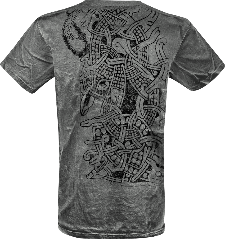 T-Shirt Manches courtes  de Outer Vision - Thunderstorm - S à 3XL - pour Homme - gris - Outer Vision - View 2