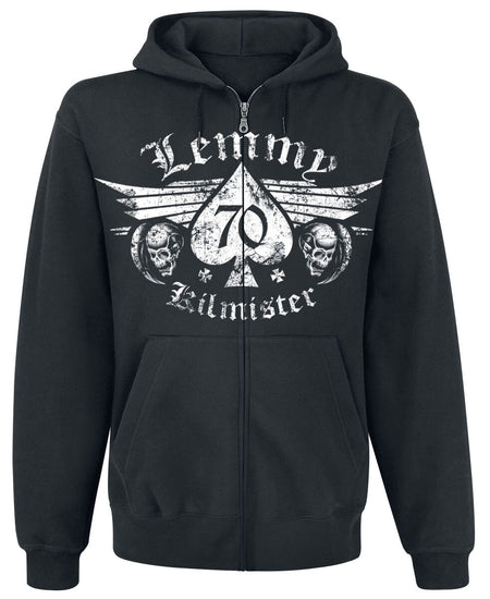 Sweat-shirt zippé à capuche  de Motörhead - Lemmy - Forever - S à XXL - pour Homme - noir - Motörhead
