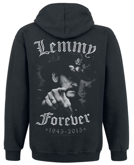 Sweat-shirt zippé à capuche  de Motörhead - Lemmy - Forever - S à XXL - pour Homme - noir - Motörhead - View 2