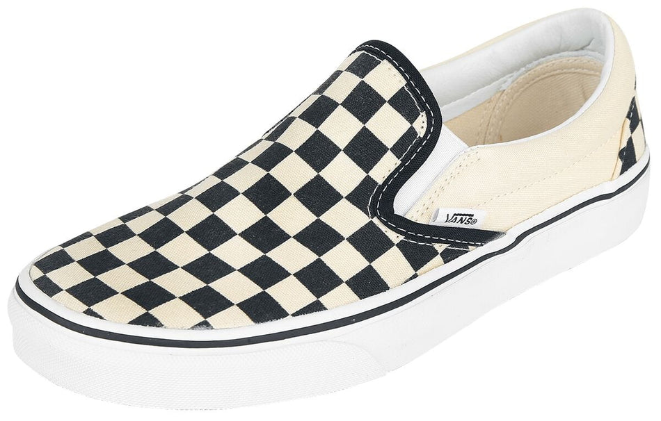 Baskets  de Vans - Classic Slip On Checkerboard - EU36 à EU47 - pour Unisexe - noir/blanc cassé - Vans