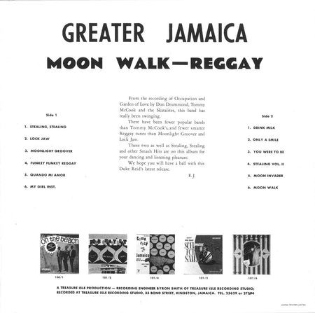 MOON WALK REGGAY - Back Cover